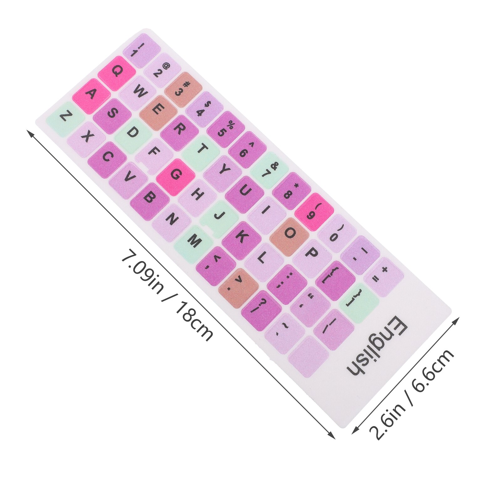 2 Sheets Laptop Keyboard Sticker Laptop Keyboard Sticker English Keyboard Decal