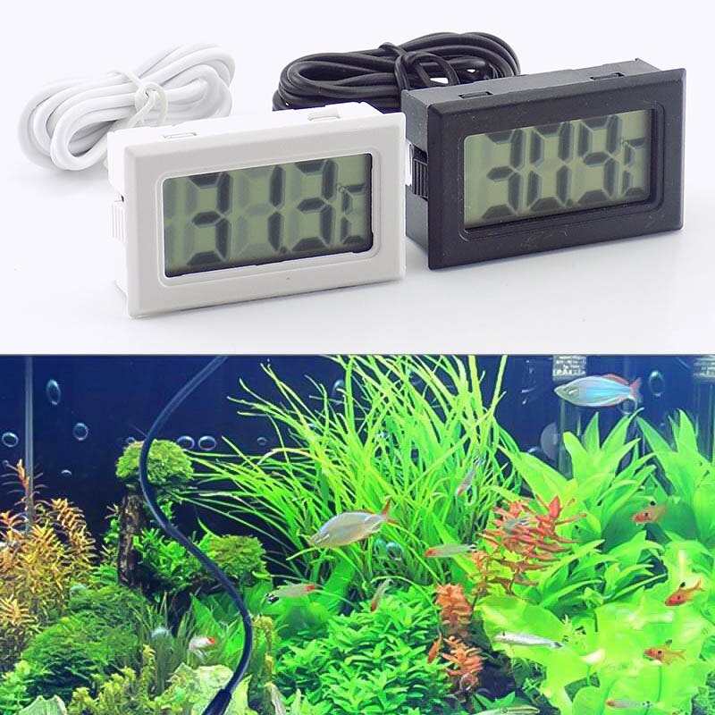 Mini LCD Digital Thermometer -50C -110C Degree Water Thermometer Electronic Thermometer Fish Tank Refrigerator Indoor Outdoor