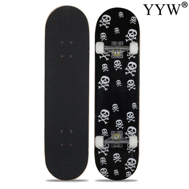 Skateboard Double Rocker Board Figure Skating Street 6 Colors Matte Surface Board Green Red Colors Maple 4 Wheel Teenager Adult