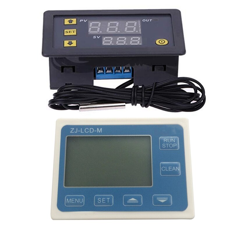 2 Pcs Accessories: 1 Pcs W3230 10A Digital Temperature Controller Thermostat & 1 Pcs Control Flow Sensor Meter