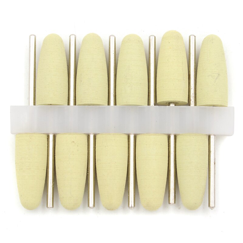 10pc pro søm borespids dyse cutter søm gummi silikone polermaskine slibehoved søm elektrisk manicure boremaskine tilbehør: 7