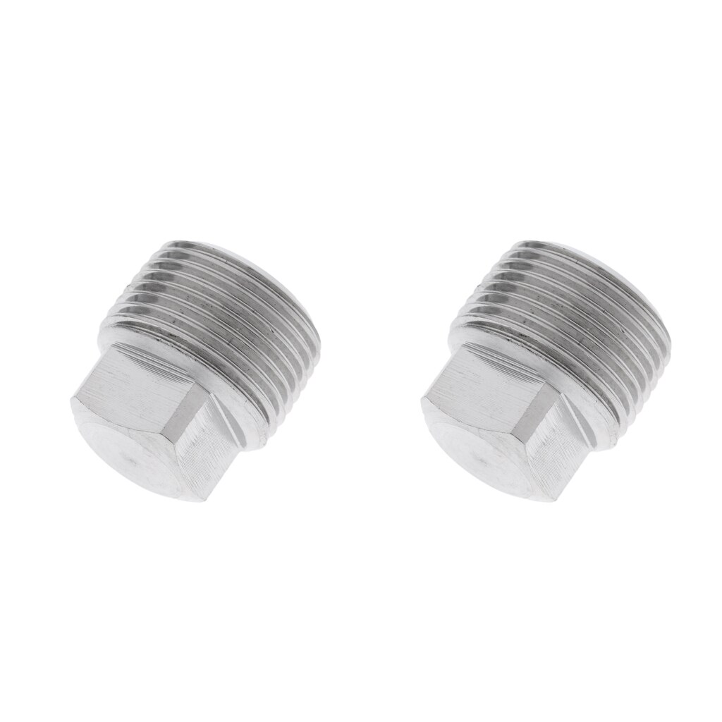 2 Pieces Stainless Steel Garboard Drain Plugs for Boats Marine 3/4'' & 1/2''