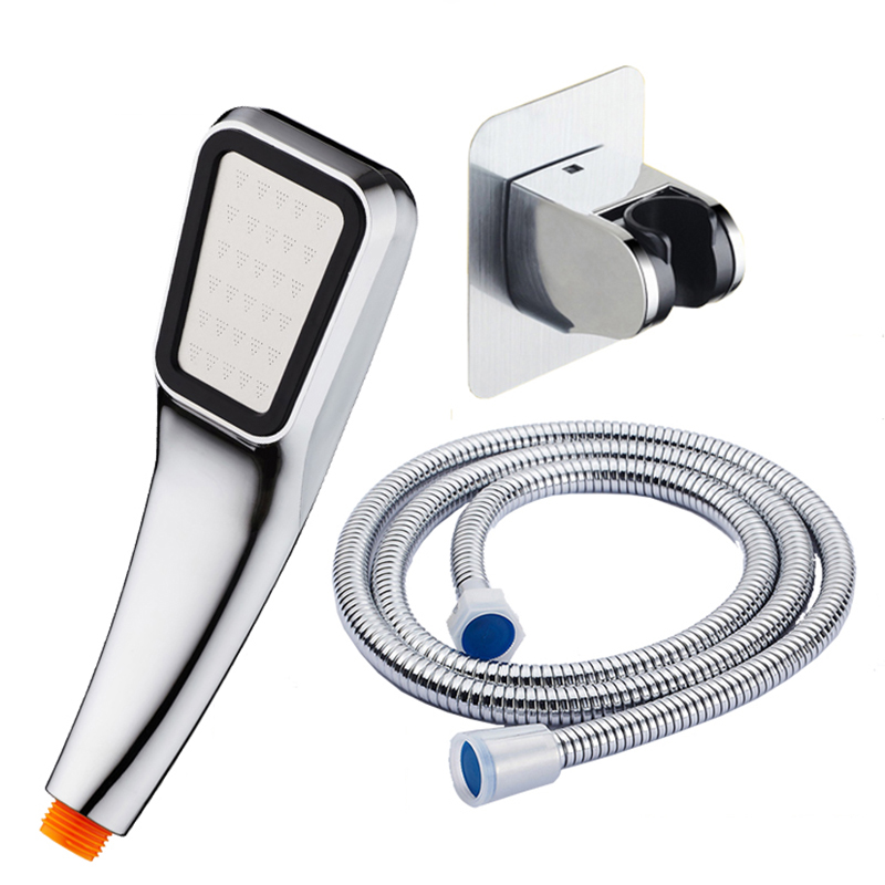 Hand Shower,Hand Held Shower Head Bathroom Accessories ABS Chrome Finished 150CM Stainless Steel Hose Handheld Showerheads: Burgundy