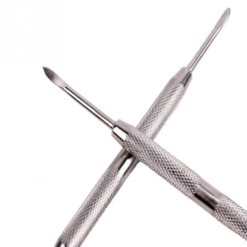 Herramientas para clavos de acero inoxidable cutícula cuchara de empuje removedor de manicura o pedicura herramienta de cuidado cutícula cortador monitores de salud