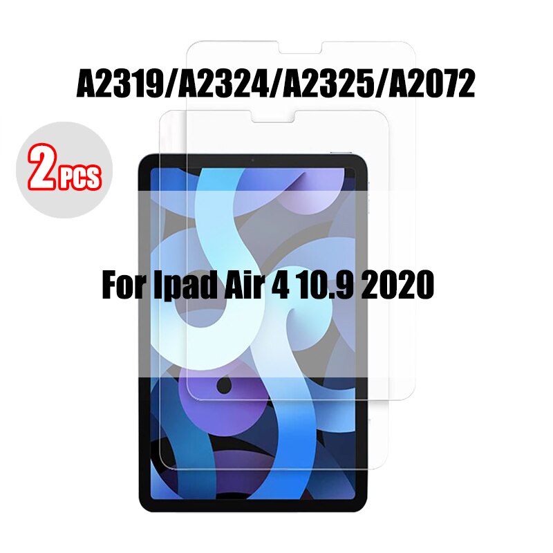 2 sztuk Pet Film dla Ipad Pro 11 12.9 9 10.2 10.5 Air 4 3 2 ochraniacz ekranu tabletu dla Ipad Mini 6 5 4 3 1 2020 2021 nie szkło: For ipad Air 4 2020