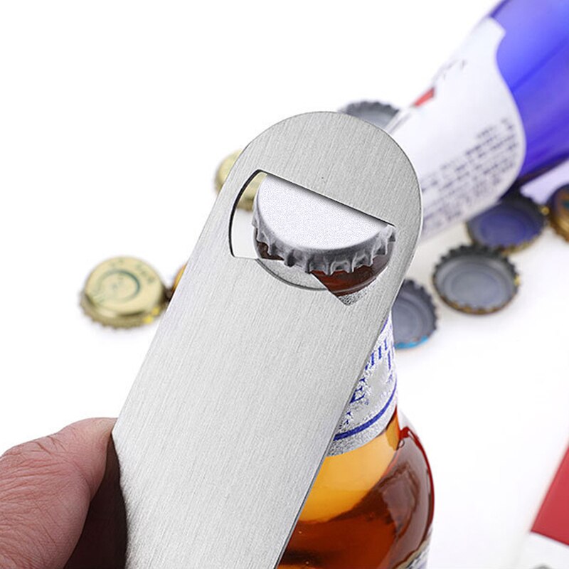 Stainless Steel Beer Bottle Opener Blade Remover Speed Durable Flat Beer Can Opener Remover Bar Blade Kitchen Tool 4 Colors