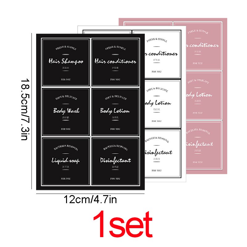 500ML Bathroom Lotion Bottle Fillable Soap Dispenser Large-capacity Shampoo Shower Gel Replacement Bottle