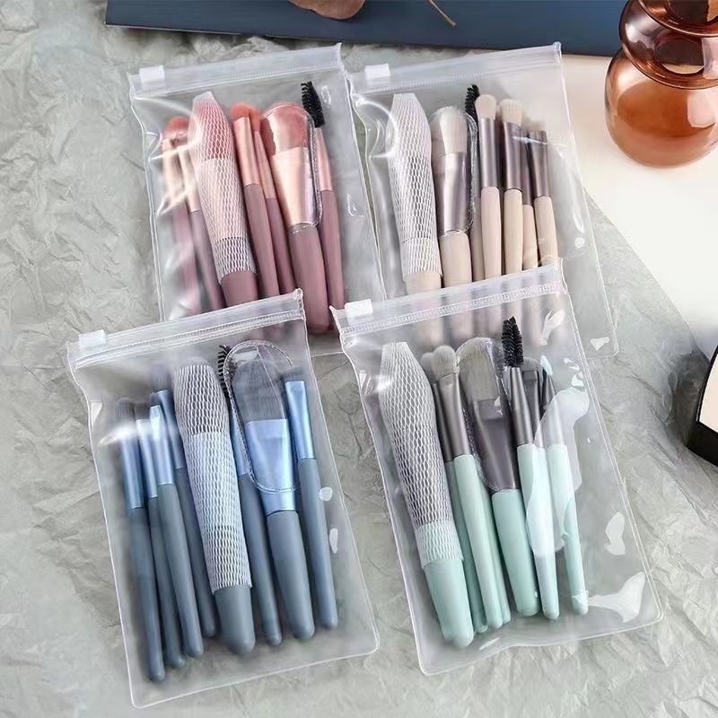 Juego de 8 Uds de brochas de maquillaje, brocha correctora de maquillaje, colorete, brocha para polvos sueltos, sombra de ojos, resaltador, brocha para base, herramientas de belleza