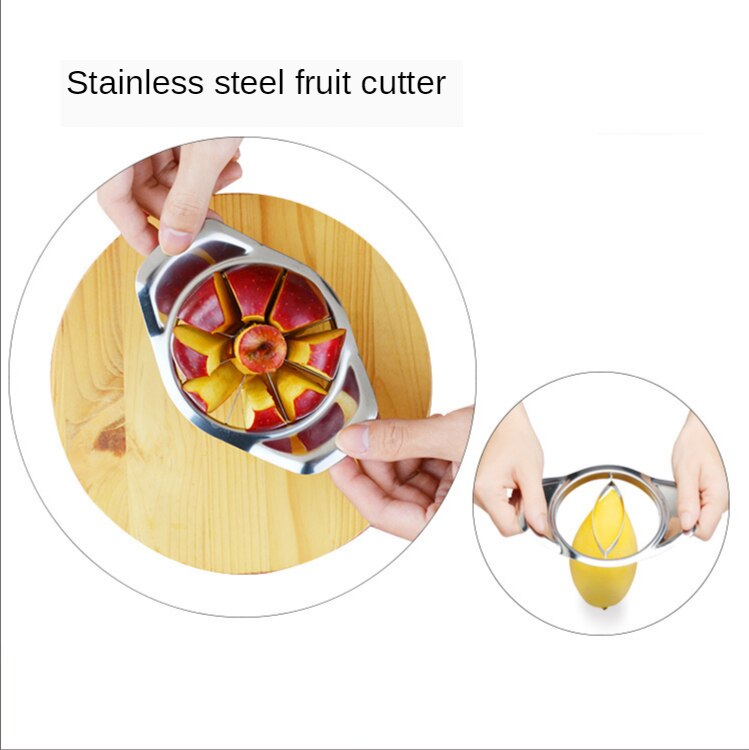 Rvs Apple Splitter Fruit 6 Gelijke Delen Apple Cut Mango Core Core Remover Fruit Divider