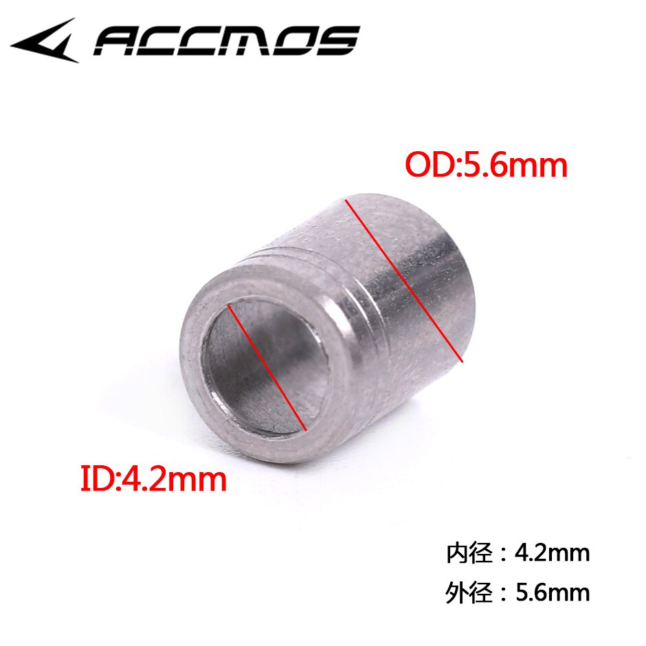 Anneau antidéflagrant en acier inoxydable, pour ID 4.2mm OD 5.25-6.1mm, protecteur d'arbre à flèche, 12/24 pièces: 24pcs OD 5.6mm