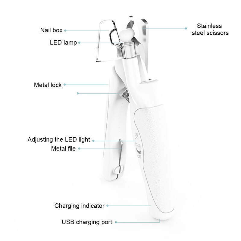 Hond Nagelknipper Voor Honden Pet Nail Trimmer Met Led Licht Te Voorkomen Snijden Nagels Veilig Professionele Tools b88