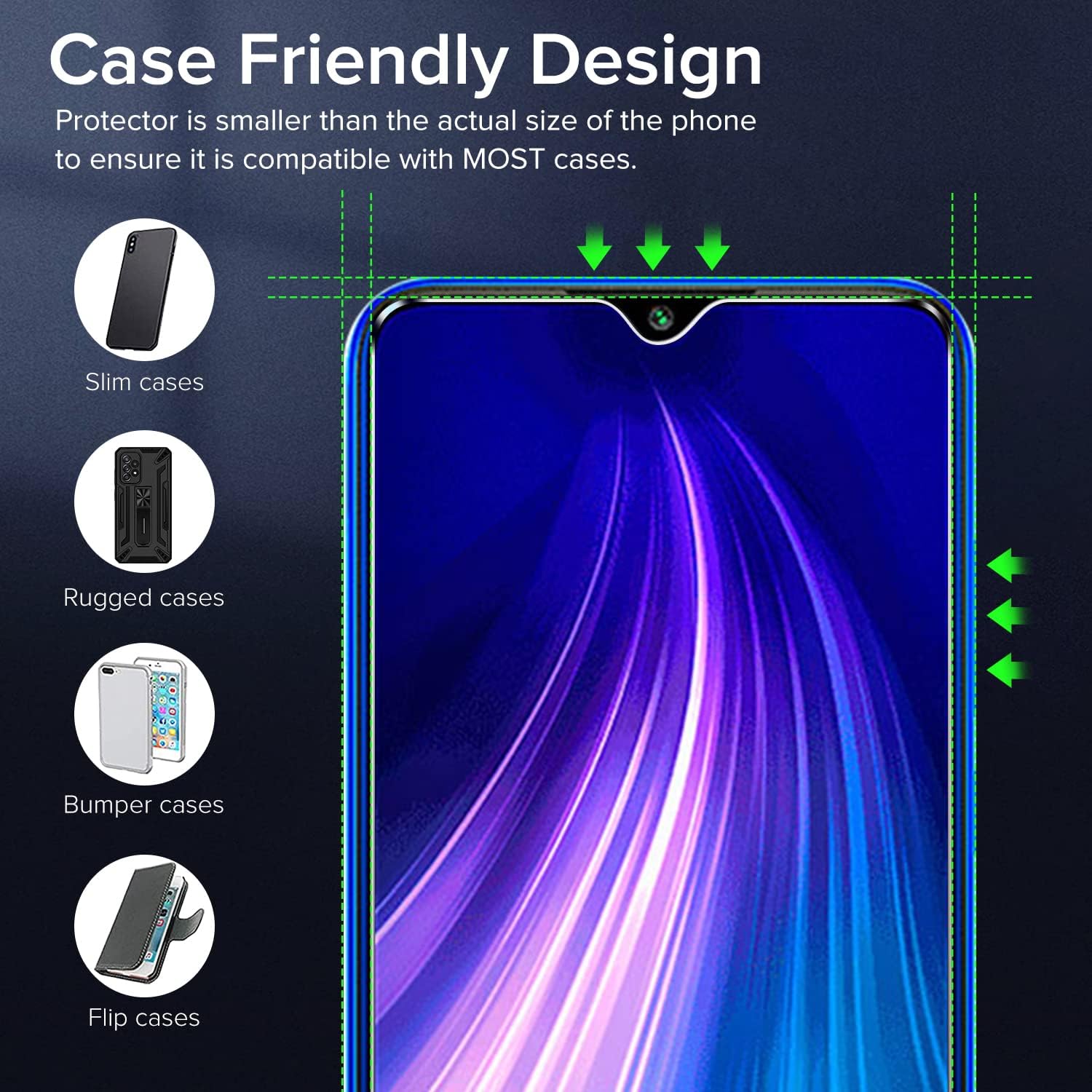 2/4Pcs Tempered Glass For Xiaomi Redmi Note 7 Pro Screen Protector Glass Film