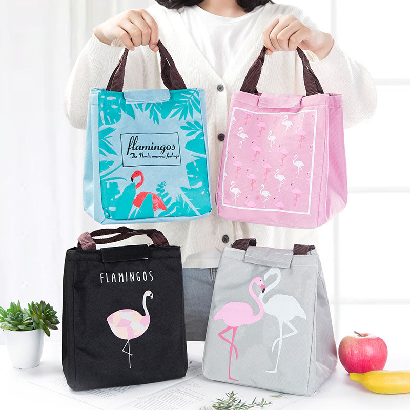Flamingo tote picknicktassen lunchbox waterdichte thermische isolatie opbergdoos mannen vrouwen kinderen outdoor kamperen strand picknickmand