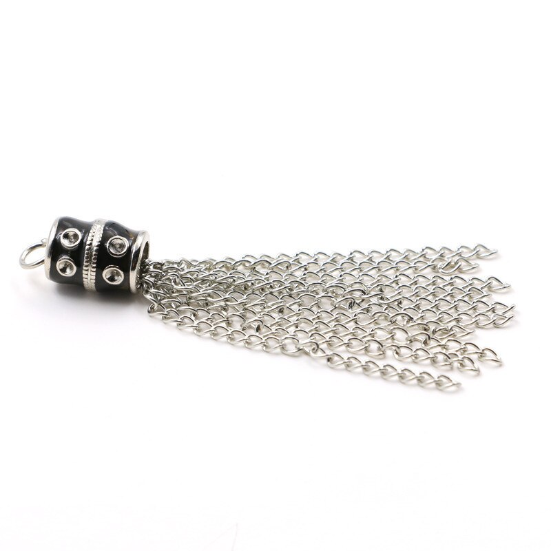 Pendentif avec pampilles en métal argent et or, breloques à assembler soi-même boucles d'oreilles, colliers, chaîne, bagues, fabrication de bijoux, fermeture éclair, décoratifs