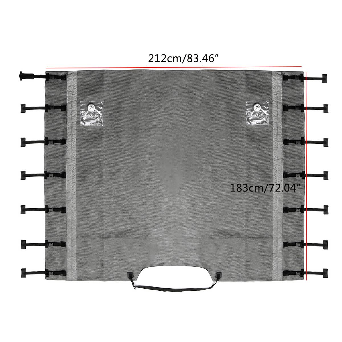 Universal Caravan Front Towing Cover Waterproof Dustproof with LED Lights for RV Motorhome