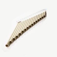 16 buizen ABS Pan Fluit Wind Instrument Panfluit C Sleutel Flauta Handgemaakte Panflute Flauta Folk Muziekinstrumenten 16 Buizen Panflute