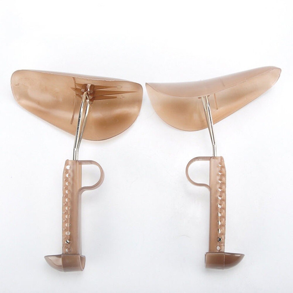 Stort 1 par plastik skohylde mænd/kvinder forstørret formet sko båre justerbar sko ekspanderende støvle display holder støtte