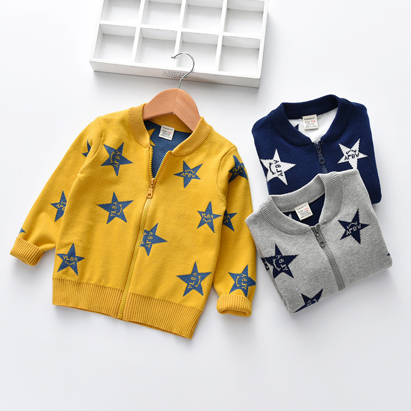 Suéteres para niños, novedad de , abrigos para niños en otoño e invierno, suéter para bebé, cárdigan de algodón a la , abrigos para niños pequeños