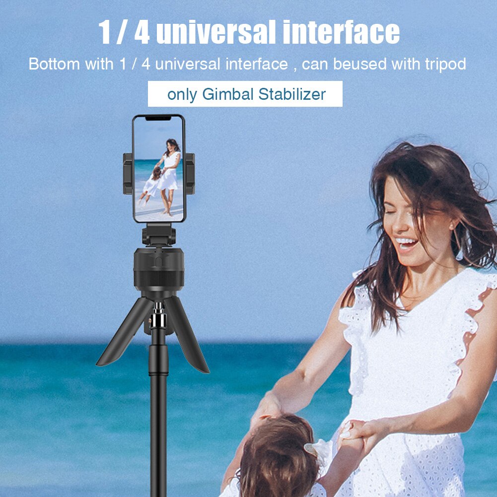Horizontal Vertical Smart Shooting 360 Degree Rotation Gimbal Stabilizer Multiple Angle Anti Shake Home Travel For Smartphones