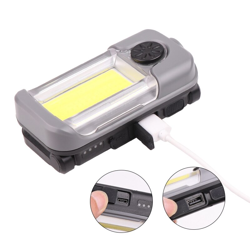 XPG+COB Emergency Work Light Folding netic Flashlight with Built-in Battery USB Work Lamp