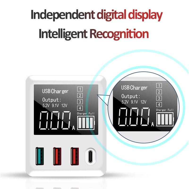 40W QC3.0 Multi Usb Charger PD3.0 Snelle Telefoon Oplader Travel Muur Adapter Voor Samsung Xiaomi Mobiele Telefoon Oplader Voor iphone 11 X