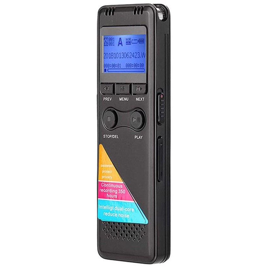 Dictafoon Sound Activated Recorder Met Afspelen Hd Audio Recorder MP3 Speler Ruisonderdrukking Draagbare Opname Apparaat