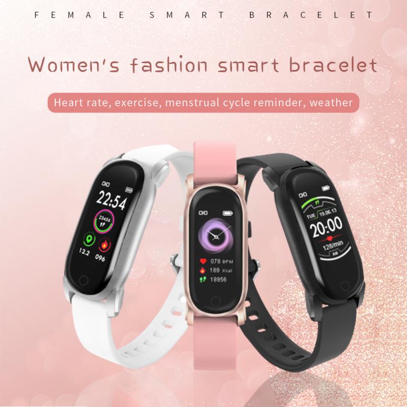 Bluetooth 5.0 Smart Armband Hartslag En Bloeddruk Monitor Afstandsbediening Fotografie Waterdichte Sport Oproep Smart Horloge