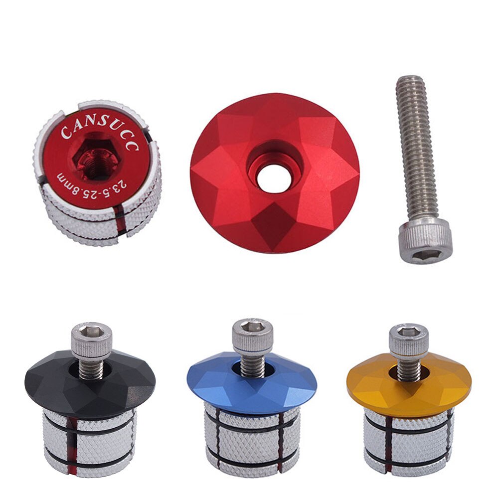 MTB Bike Carbon Fork Steerer Tube Expander Plug Expansion Flower Heart Screw Ultra Light Front Fork Vertical Tube Hanging Core