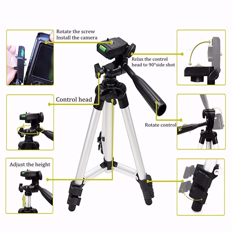 Trípode extensible para cámara Digital de teléfono inteligente Nikon, para iPhone 6, 6s, 7