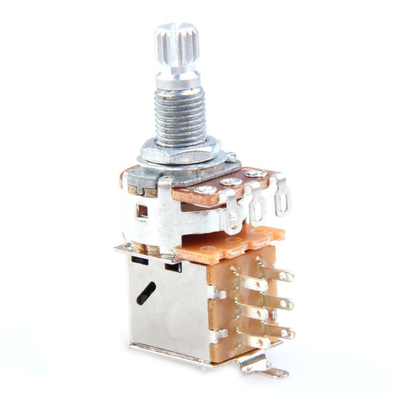 A500K B500K A250K B250K Push Pull Guitar Control Pot Volume Potentiometer Guitar Parts &amp; Accessories Guitar Switch Knob: A500K