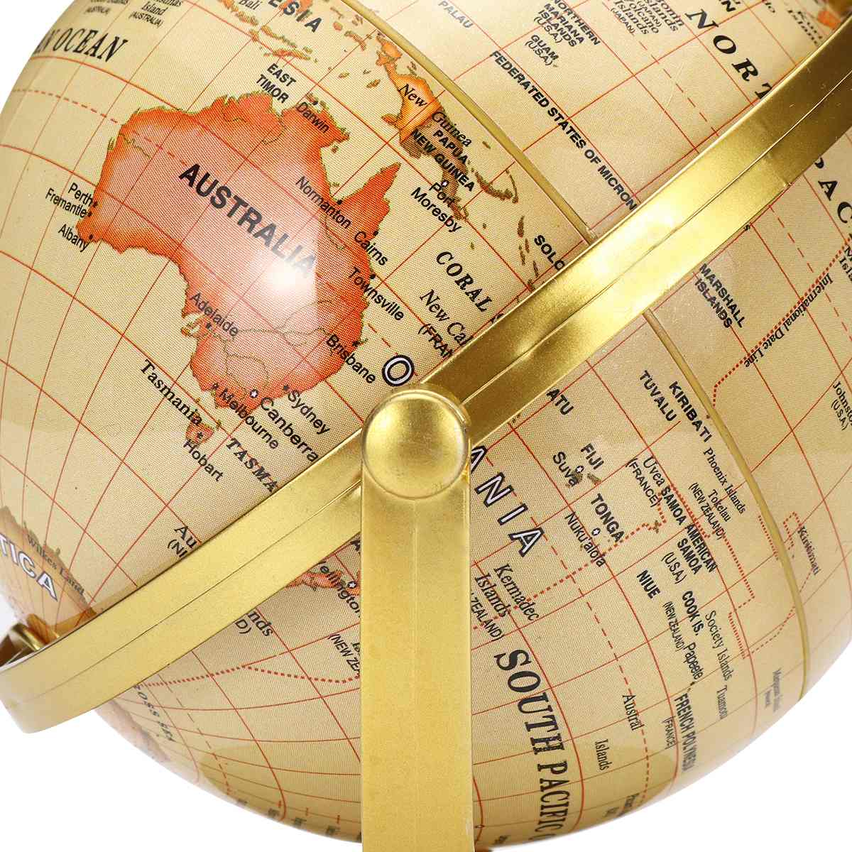 Globe Kaart Roterende Stand Wereld Aarde Globe Kaart School Geografie Educatief Kids Verkennen Home Decor