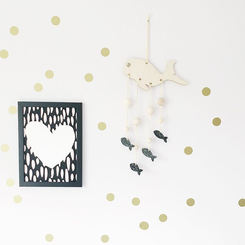 Adornos colgantes de madera de estilo nórdico INS, colgante de madera con de nubes y planetas y estrellas para habitación de niños y bebés, accesorios de decoración para dormitorio infantil