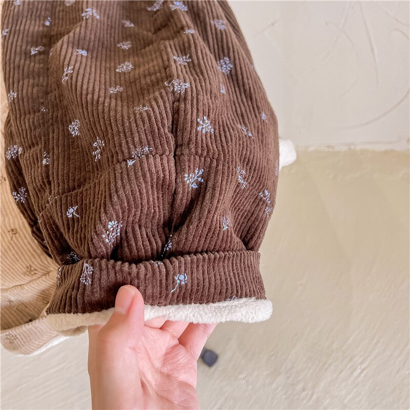 Honeycherry Kinderen Winter Kleding Kinderen Koreaanse Corduroy Plus Fluwelen Casual Broek Meisjes Winter Harembroek
