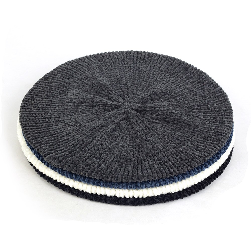 Knitted Wool Hats For Women Lady Winter Berets Spring Casual Warm Hat Female Solid Color Beret Hats Caps
