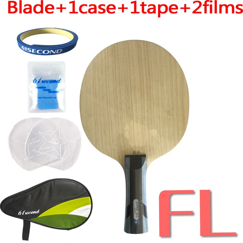 Sword Blue Feather Table Tennis Racket Super Fiber Jlc Ping Pong Blade: FL with HM case