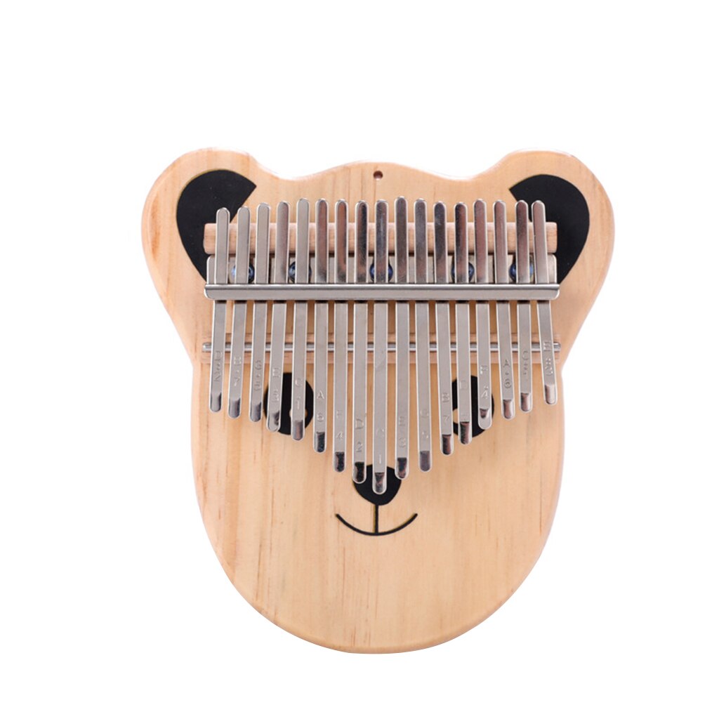 Piano de pulgar Kalimba con forma de Animal de dibujos animados, 17 teclas, Piano de dedo Mbira portátil, para niños y adultos principiantes