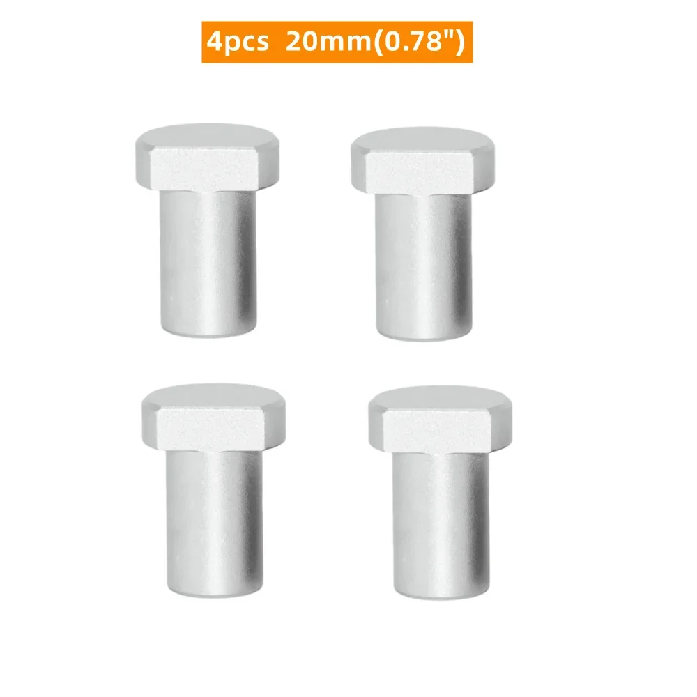Banc chiens établi cheville frein arrêts Table établi positionnement rabotage bouchon en alliage d'aluminium banc chiens pour 19mm/20mm trou pour chien: Béton gris