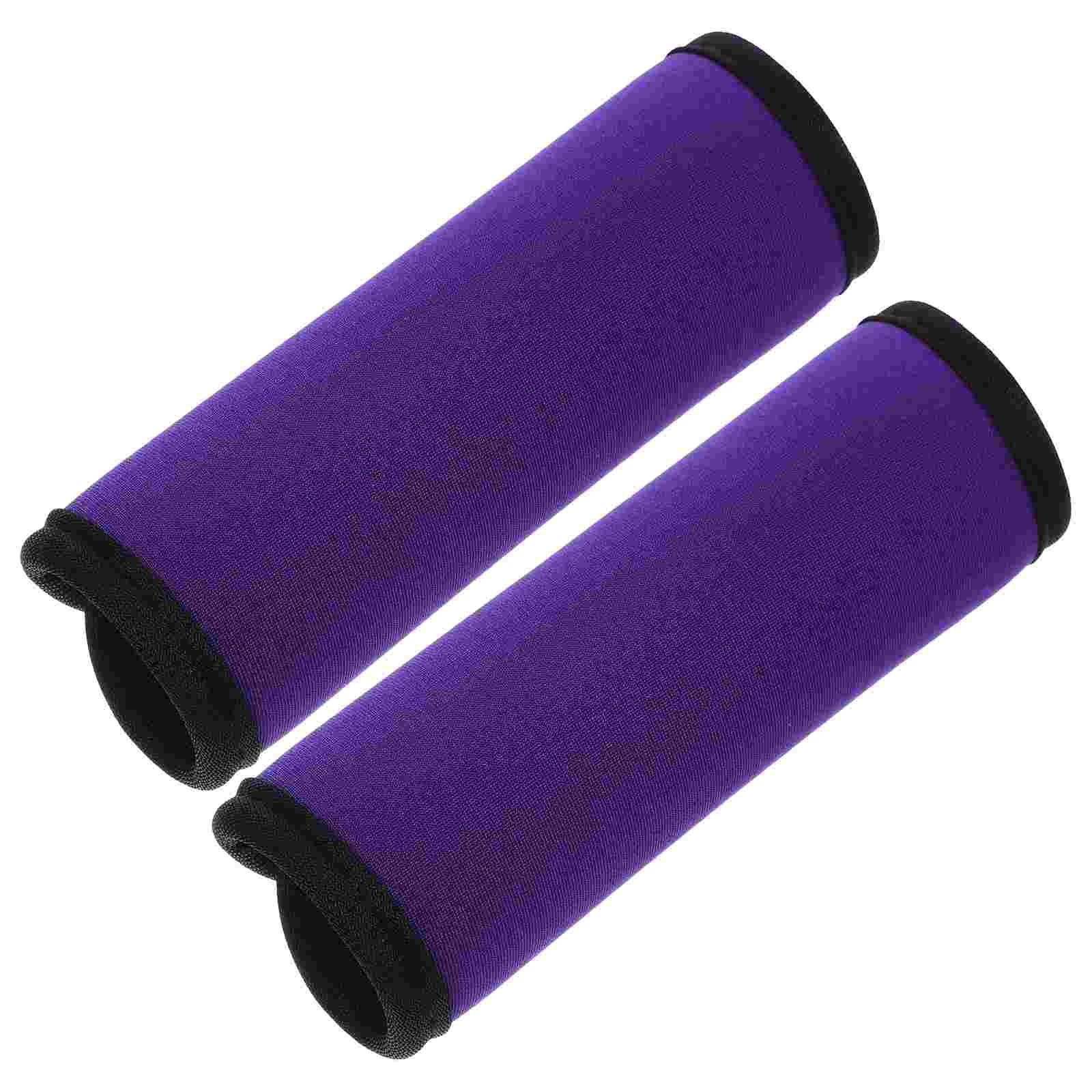 2 st horisontella skivstångsskydd höftstötskydd horisontell stång halkfria greppskydd bärbart skivstångsskydd tyngdlyftningsutrustning gym: Röd