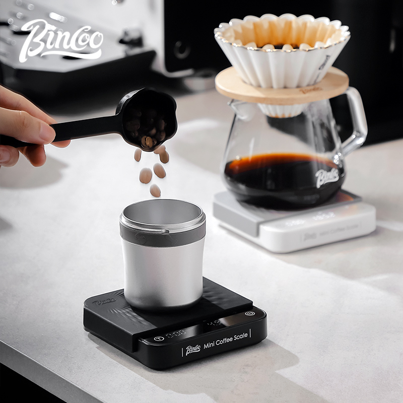 Bincoo køkkenvægt, måleværktøj, vægtmåler til tørvarer, intelligent elektronisk kaffevægt, digitalt led-display med 2kg