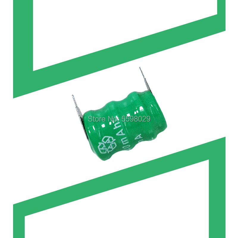 40mAh 3.6V Ni-MH Li-Po Lithium Li-polymer Bateria Batteries Rechargeable Button Coin Cell Battery With Solder Pins