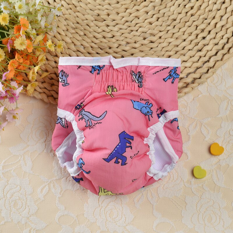 Dog Diaper Physiological Pants Cartoon Print Pet Diaper Pants Washable Bitch Dog Shorts Underwear Puppy Briefs