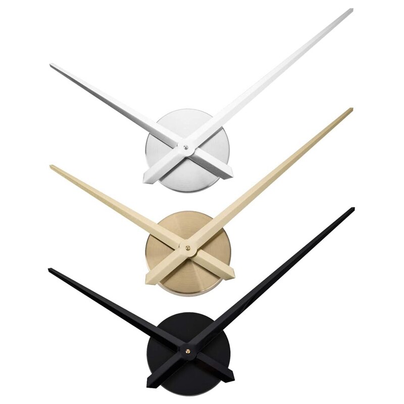 Manecillas de reloj 3D, agujas de mecanismo de movimiento de reloj grande DIY, accesorios de pared de repuesto