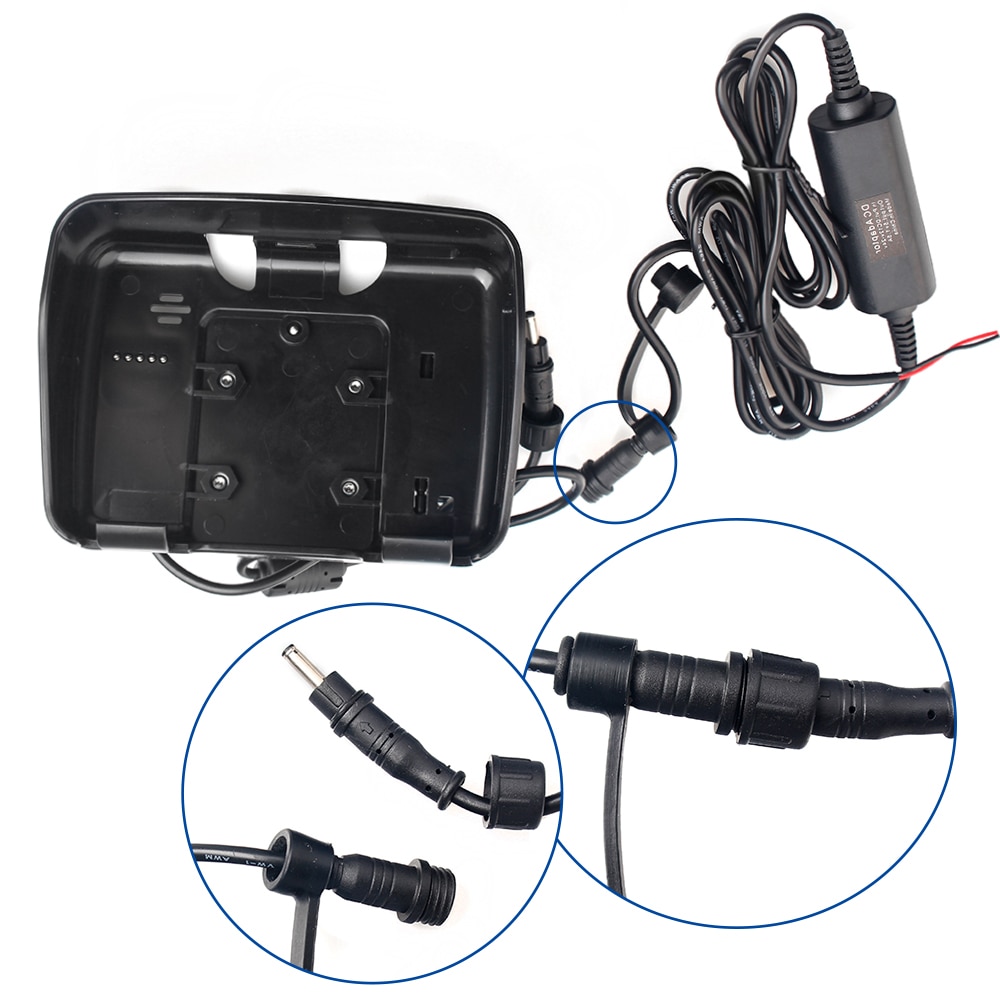 4.3 tommers gps-tilbehør ,1 pc holdere +1 pc strømkabel kun egnet for fodsport vanntett motorsykkel moto navigasjon
