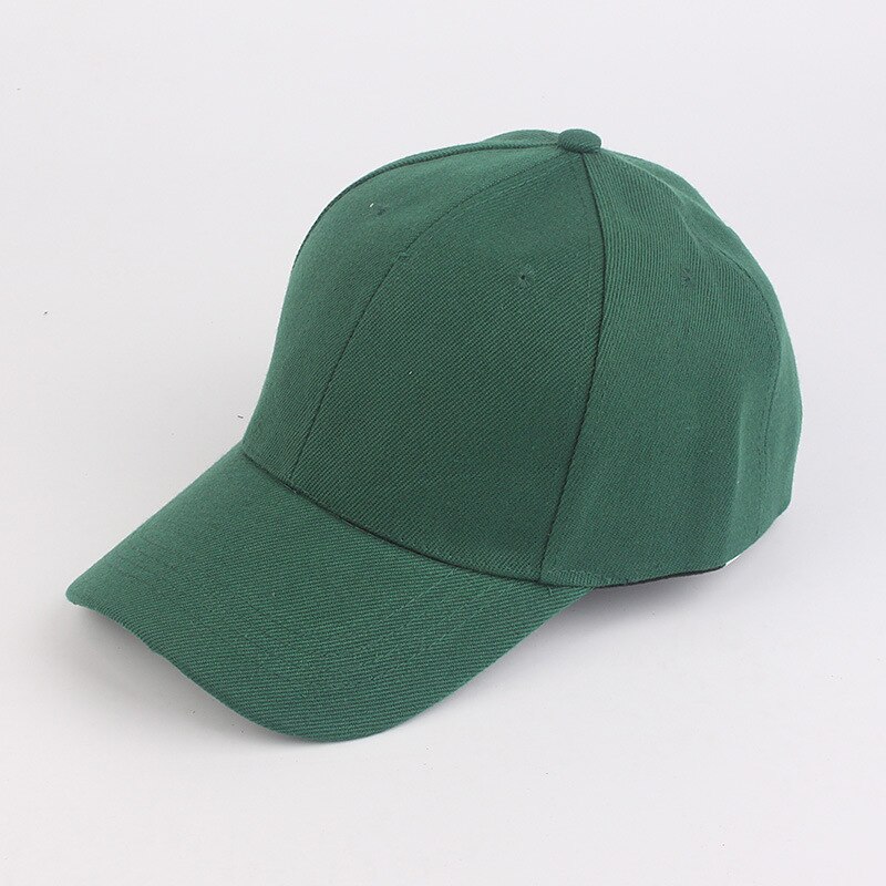 Koreanischen Männer und Frauen Paare Licht Bord Einfarbig Baseball Kappe Sport Kollektiven Hütte Gewohnheit Gestickte Kappe Reise Hüte: BlackGreen