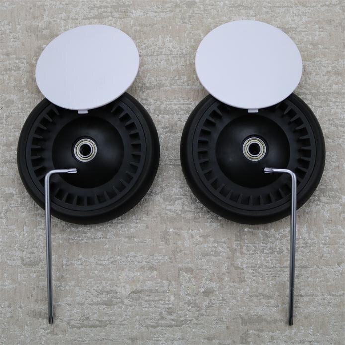 Babyyoya-poussettes roues avant arrière caoutchouc | Accessoires pour poussette, roues pneus roues: 2pcs back wheel