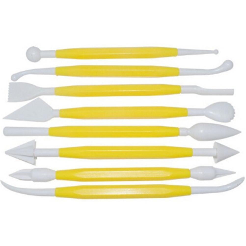 8pcs/set Plastic Clay Sculpting Set Polymer Modeling Clay Tools Poly form Sculpey Tools Set For Shaping Clay Play dough Toys