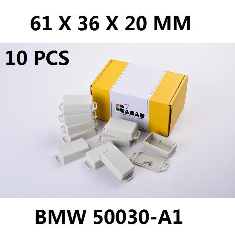 10PCS/lot wall mounted junction box small outlet control switch box plastic housing DIY electronic project enclosure 61*36*20mm