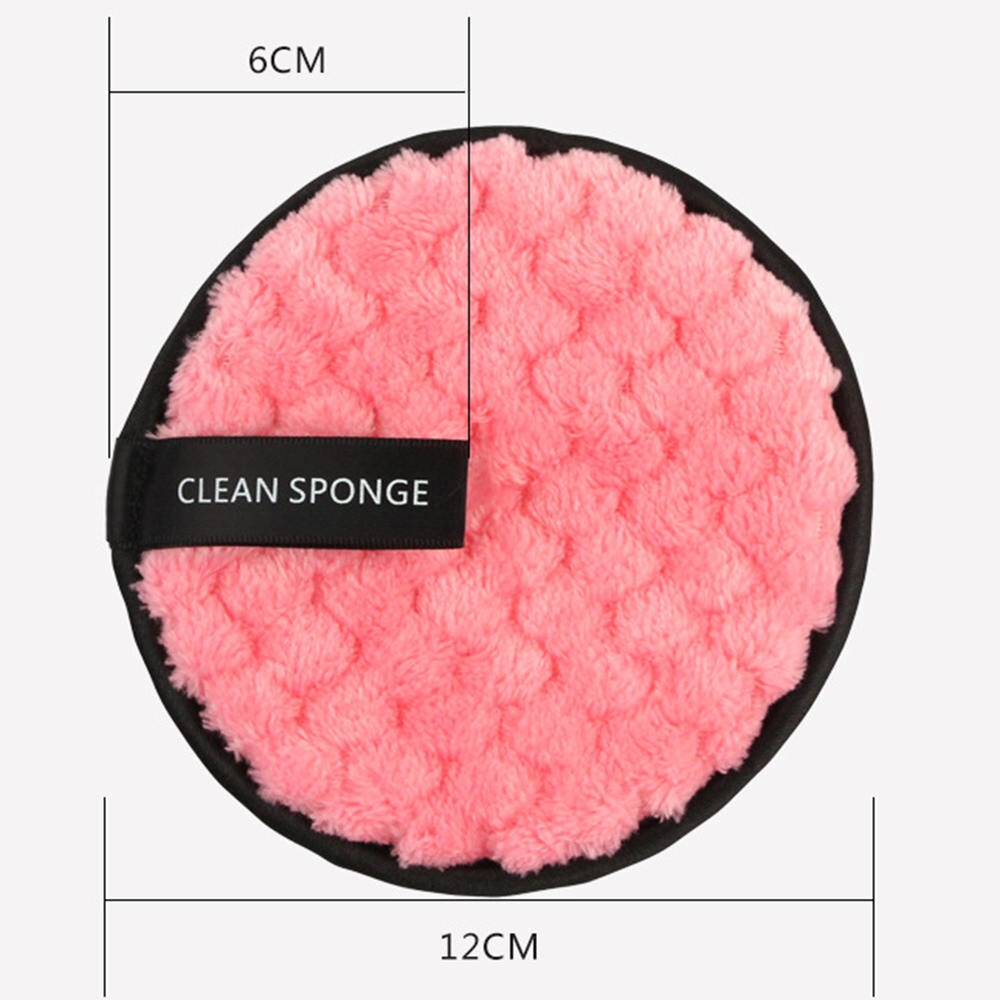 1 pc Makeup Removal Soft Microfiber Lazy Sponge Pads Reusable Makeup Cleansing Cloth Puff for Removing Face Makup