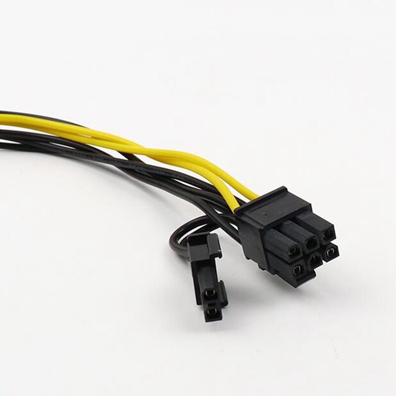 5PCS 15Pin SATA Male to 8Pin(6+2) PCI-E Power Supply Cable 20cm SATA Cable 15-Pin to 8 Pin 18AWG Wire for Graphic Card