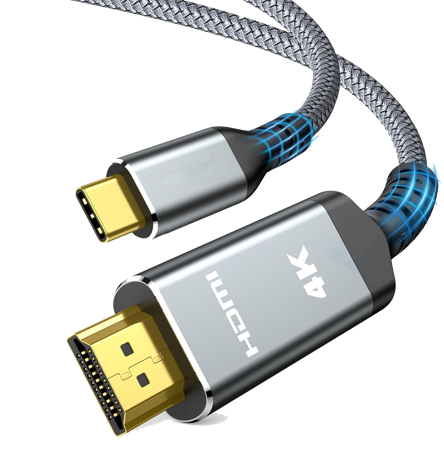 USB C to HDMI Cable 8K@60Hz 4K@120Hz Type C to HDMI-Compatible HDTV Cable for TV Converter MacBook Air iPad USB-C HDMI Adapter: Red / 1.5m
